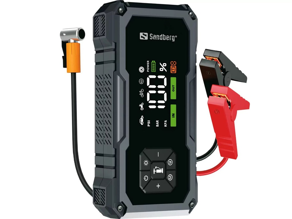 [421-21] Sandberg Car Jumpstarter TirePump 10000