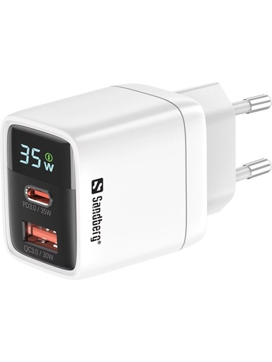 [441-52] Sandberg 2in1 Charger 1xUSB-C 1xUSB 35W