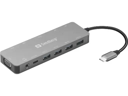 [136-45] Sandberg USB-C 13-in-1 Travel Dock